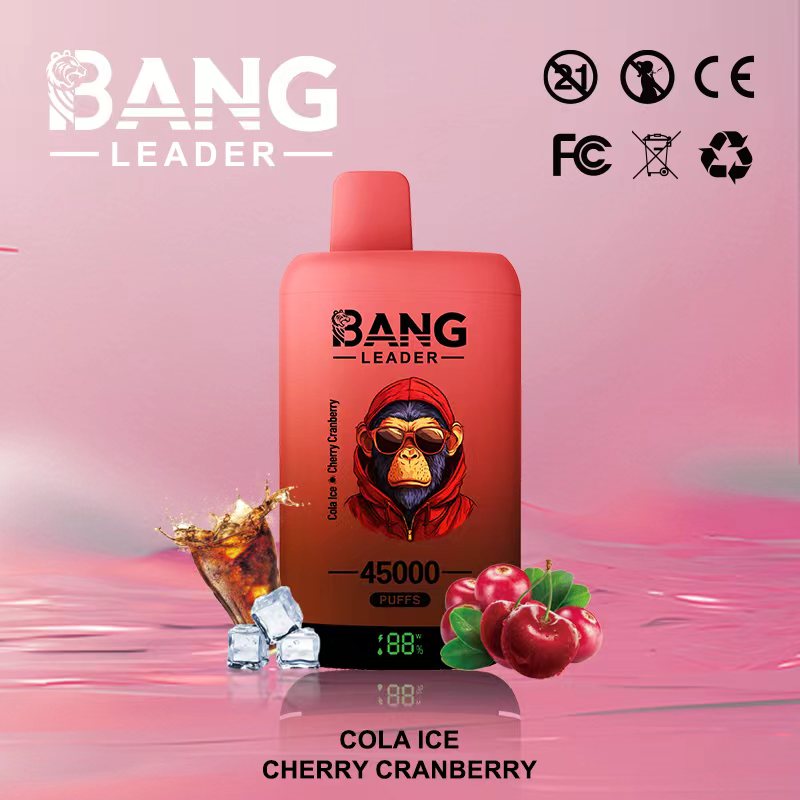 Bang 45000 45k Puffs Disposable Vape 0% 2% 3% 5% Nicotine 12Tastes LED Display Rechargeable Factory Direct