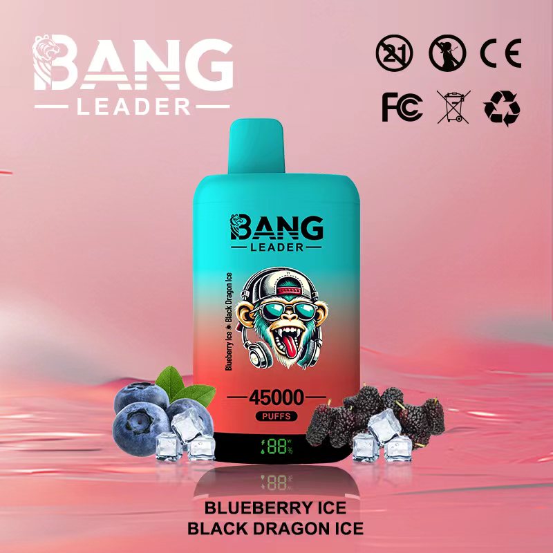 Bang 45000 45k Puffs Disposable Vape 0% 2% 3% 5% Nicotine 12Tastes LED Display Rechargeable Factory Direct