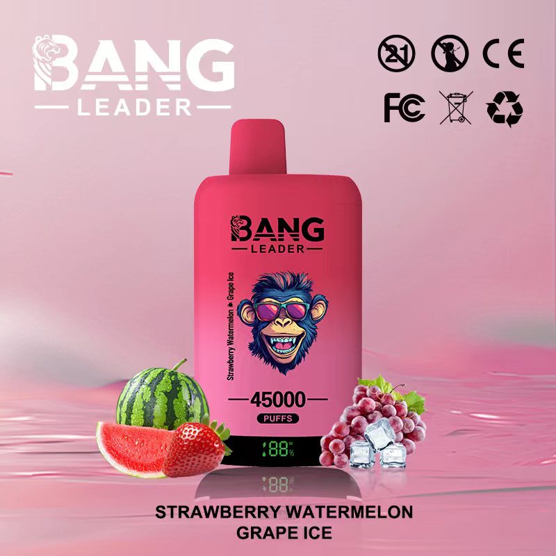 Bang 45000 45k Puffs Disposable Vape 0% 2% 3% 5% Nicotine 12Tastes LED Display Rechargeable Factory Direct