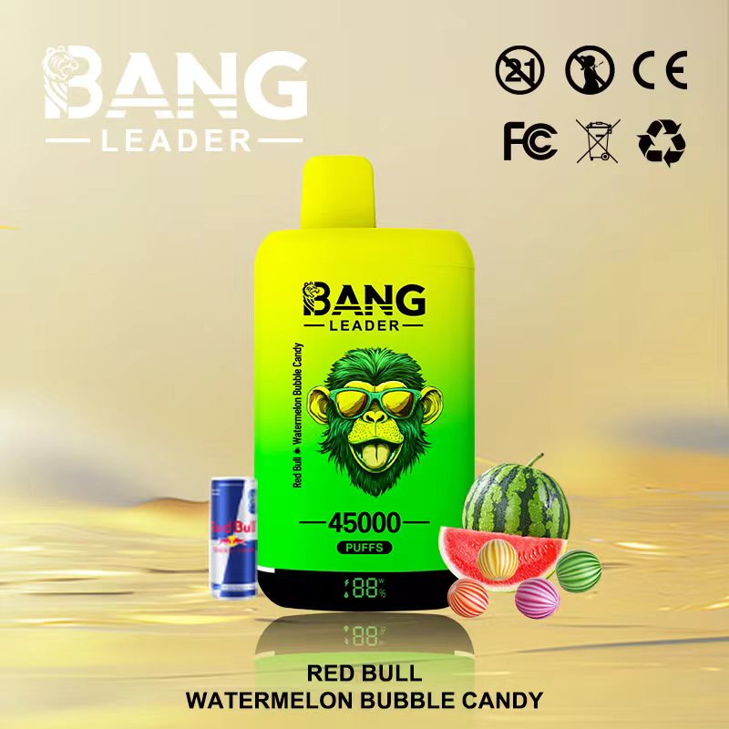 Bang 45000 45k Puffs Disposable Vape 0% 2% 3% 5% Nicotine 12Tastes LED Display Rechargeable Factory Direct